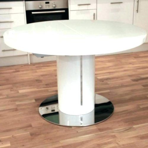 White Round Extendable Dining Tables (Photo 11 of 20)