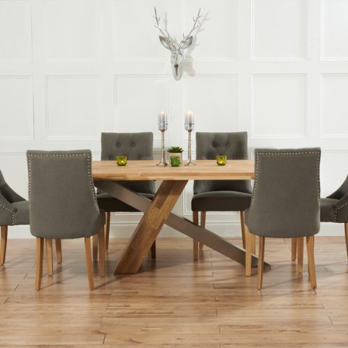 Dining Tables And Fabric Chairs (Photo 8 of 20)
