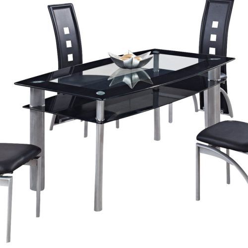 Dining Tables Black Glass (Photo 14 of 20)