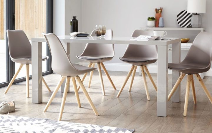20 Collection of Dining Tables with Grey Chairs