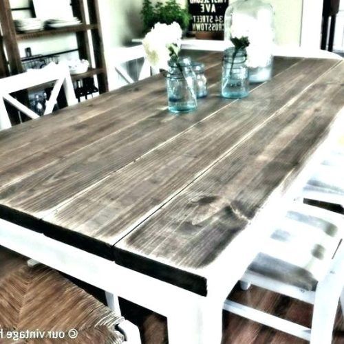 Dining Tables With White Legs And Wooden Top (Photo 13 of 20)