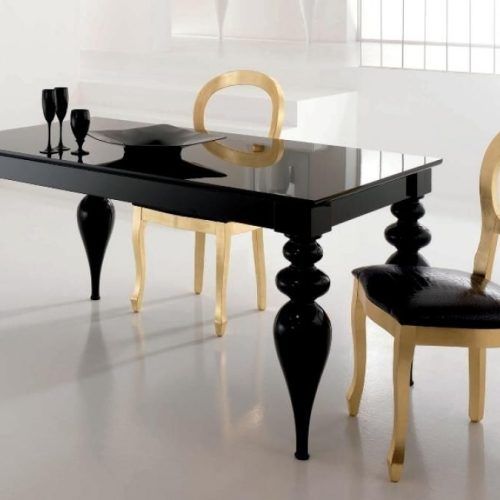 Black Gloss Dining Tables And Chairs (Photo 16 of 20)