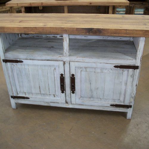 Rustic White Tv Stands (Photo 3 of 20)