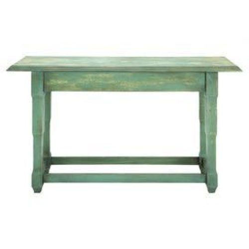 Square Weathered White Wood Console Tables (Photo 4 of 20)
