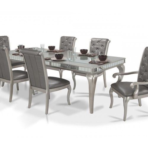 Laurent 7 Piece Rectangle Dining Sets With Wood Chairs (Photo 20 of 20)