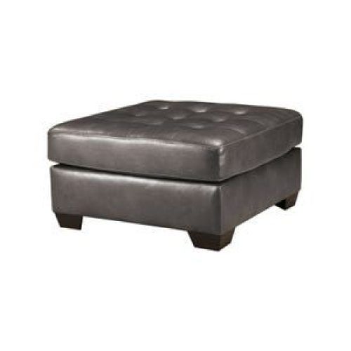 Silver Faux Leather Ottomans With Pull Tab (Photo 15 of 20)