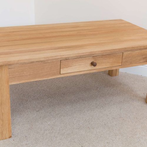 Solid Oak Coffee Table With Storage (Photo 14 of 20)