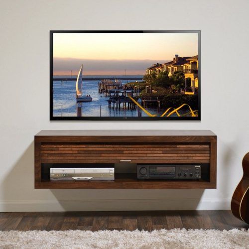 Alden Design Wooden Tv Stands With Storage Cabinet Espresso (Photo 5 of 20)