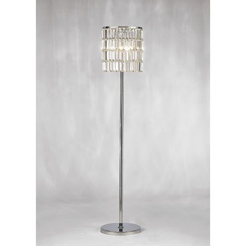 Chrome Crystal Tower Floor Lamps (Photo 16 of 20)