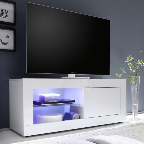 Gloss White Tv Stands (Photo 8 of 15)
