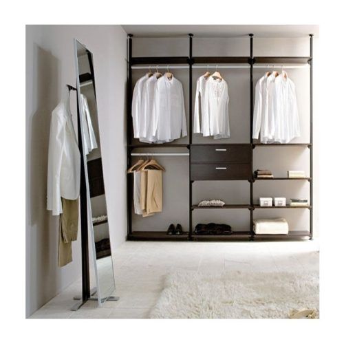 Wardrobes With Cover Clothes Rack (Photo 19 of 20)