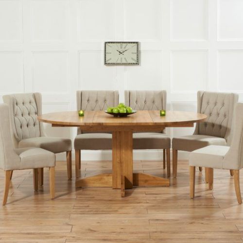 Round Extending Oak Dining Tables And Chairs (Photo 15 of 20)