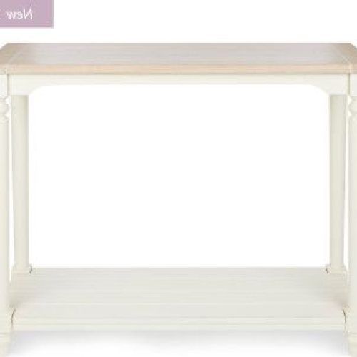 White Geometric Console Tables (Photo 7 of 20)