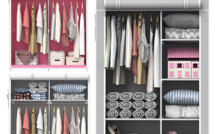  Best 20+ of Double Rail Canvas Wardrobes