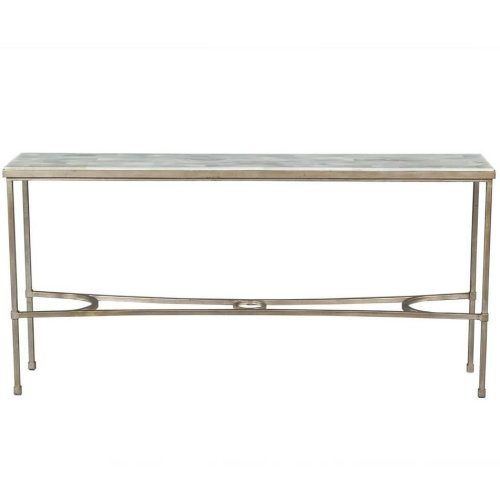 Roman Metal Top Console Tables (Photo 4 of 20)