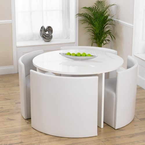 White Circular Dining Tables (Photo 10 of 20)
