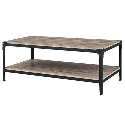 Carbon Loft Witten Angle Iron And Driftwood Coffee Tables (Photo 15 of 20)