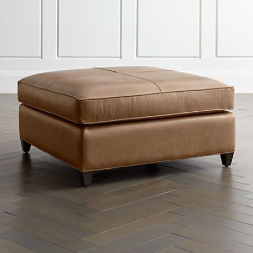 Leather Pouf Ottomans (Photo 1 of 20)