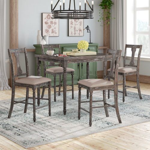 Goodman 5 Piece Solid Wood Dining Sets (Set Of 5) (Photo 14 of 20)