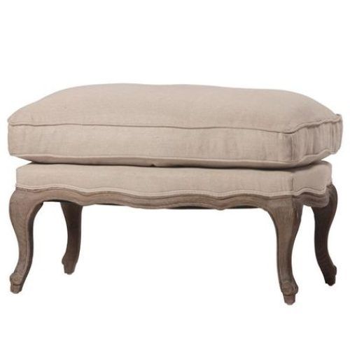 Gray Fabric Round Modern Ottomans With Rope Trim (Photo 3 of 20)