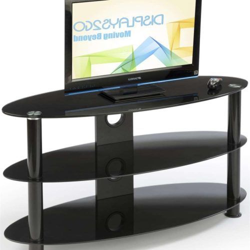 Oval Glass Tv Stands (Photo 6 of 15)