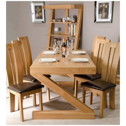 Chunky Solid Oak Dining Tables And 6 Chairs (Photo 11 of 20)