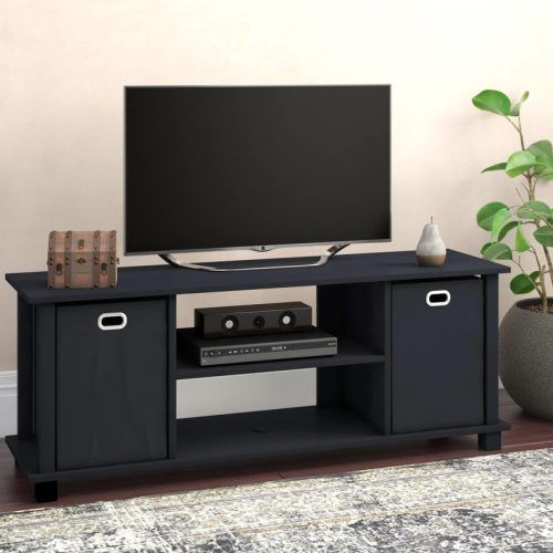 Wide Tv Stands Entertainment Center Columbia Walnut/Black (Photo 3 of 20)