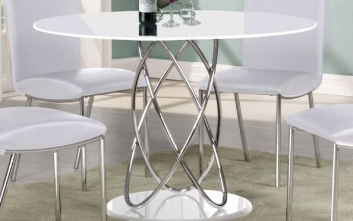 20 Ideas of High Gloss Round Dining Tables