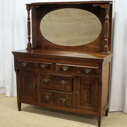 Antique Sideboards With Mirror (Photo 1 of 20)