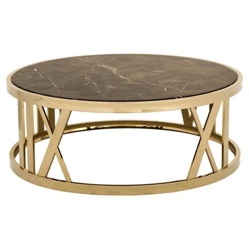 Gold Round Coffee Table (Photo 16 of 20)