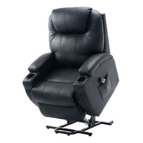 Black Faux Leather Swivel Recliners (Photo 14 of 20)