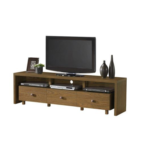 Wide Tv Stands Entertainment Center Columbia Walnut/Black (Photo 4 of 20)