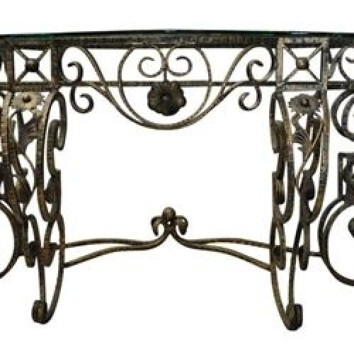 Wrought Iron Console Tables (Photo 11 of 20)
