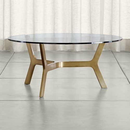 Elke Glass Console Tables With Brass Base (Photo 7 of 20)
