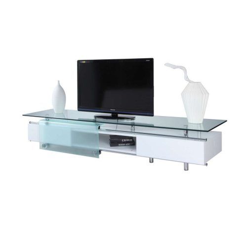 White Glass Tv Stands (Photo 2 of 15)