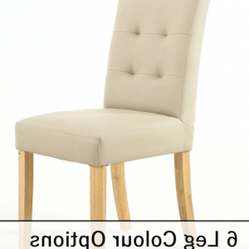 Ivory Leather Dining Chairs (Photo 15 of 20)