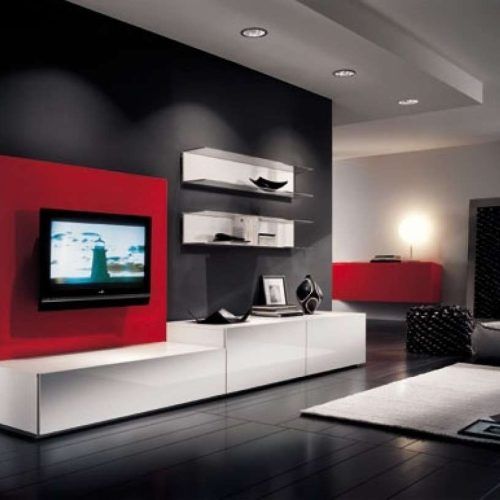 Red Modern Tv Stands (Photo 12 of 15)
