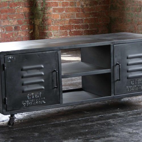 Industrial Tv Cabinets (Photo 2 of 20)