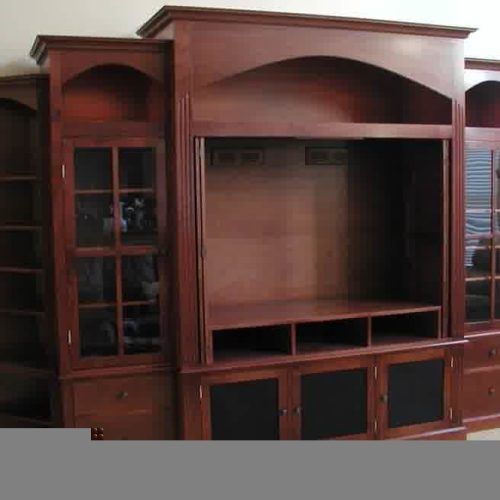 Dark Brown Tv Cabinets With 2 Sliding Doors And Drawer (Photo 6 of 20)