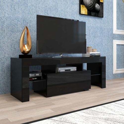 High Glass Modern Entertainment Tv Stands For Living Room Bedroom (Photo 6 of 20)