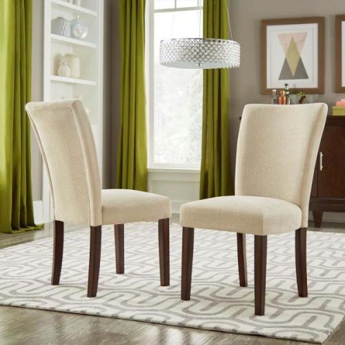 Aime Upholstered Parsons Chairs In Beige (Photo 3 of 20)