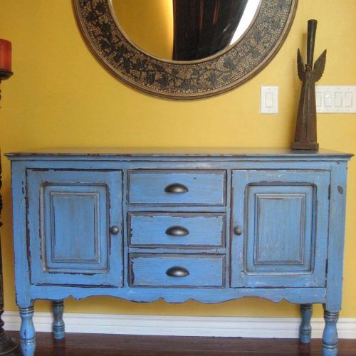 Blue Buffet Sideboards (Photo 15 of 20)