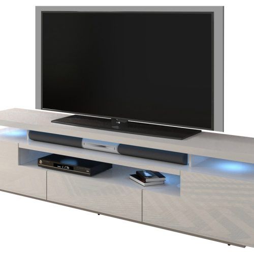 Milano 200 Wall Mounted Floating Led 79" Tv Stands (Photo 3 of 20)