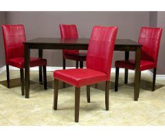 20 The Best Evellen 5 Piece Solid Wood Dining Sets (set of 5)