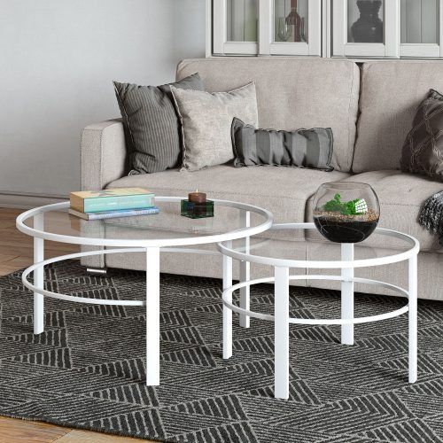 2-Piece Round Coffee Tables Set (Photo 20 of 20)