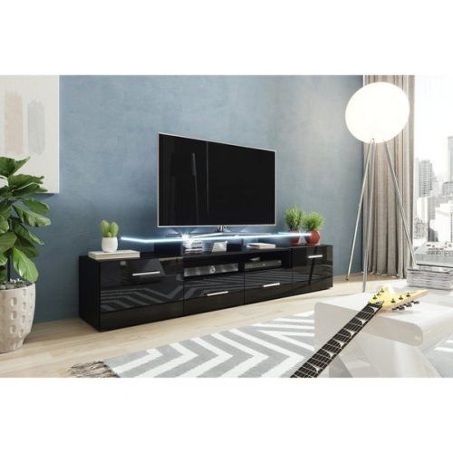 Miami 200 Modern 79" Tv Stands High Gloss Front (Photo 11 of 17)
