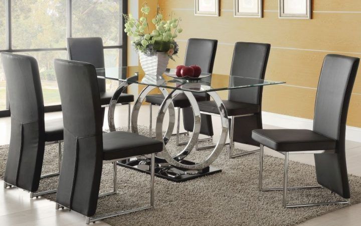2024 Popular Glass Dining Tables and 6 Chairs