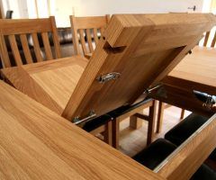 2024 Latest Extending Solid Oak Dining Tables