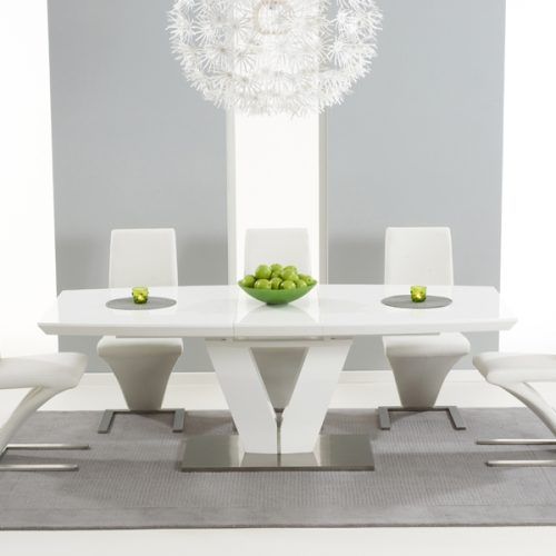 Extending White Gloss Dining Tables (Photo 16 of 20)