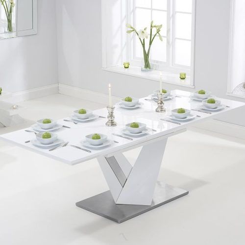Extending White Gloss Dining Tables (Photo 14 of 20)